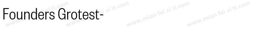 Founders Grotest字体转换
